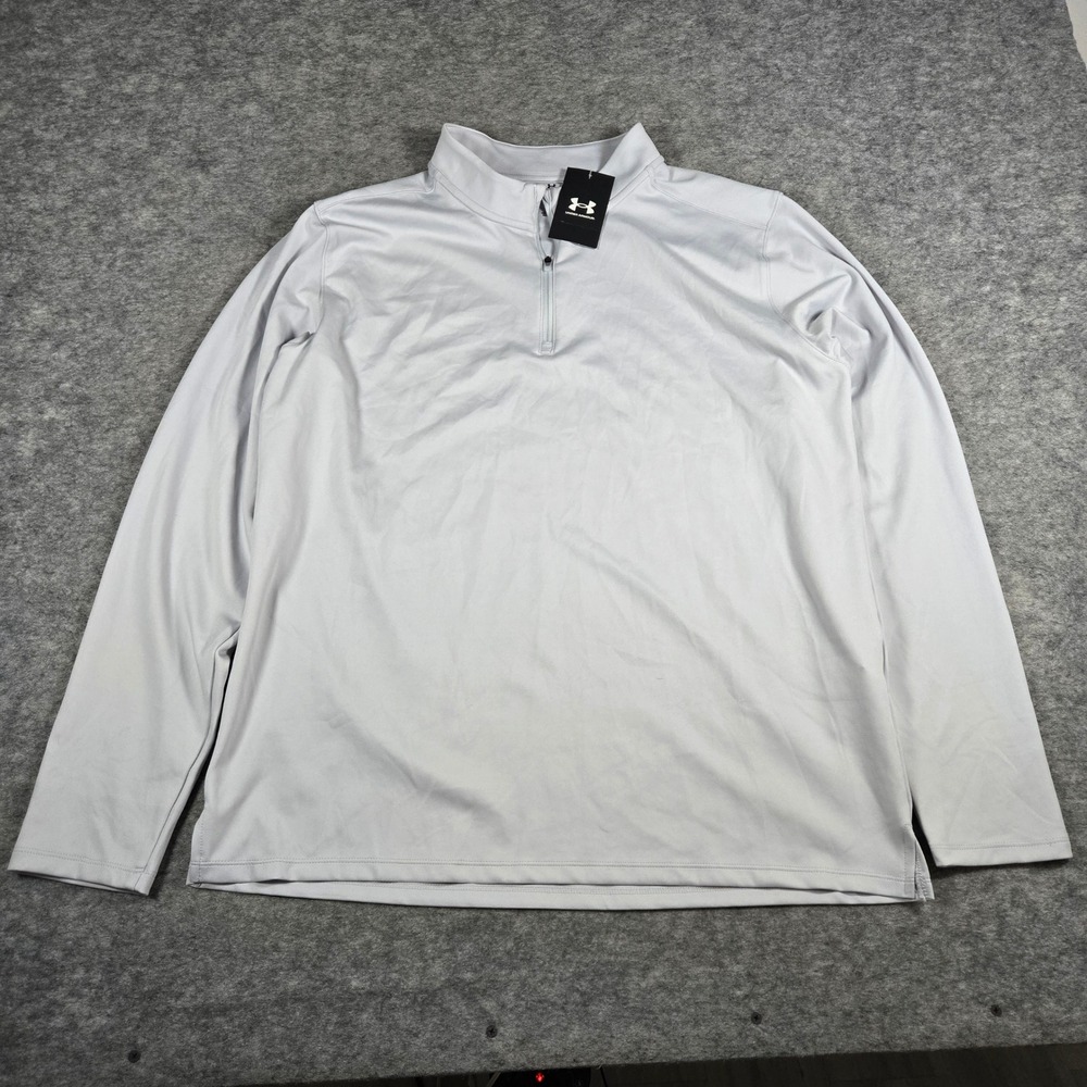 NWT Under Armour Mens Gray UA Movement Athletic 1/4 Zip Pullover Size XL